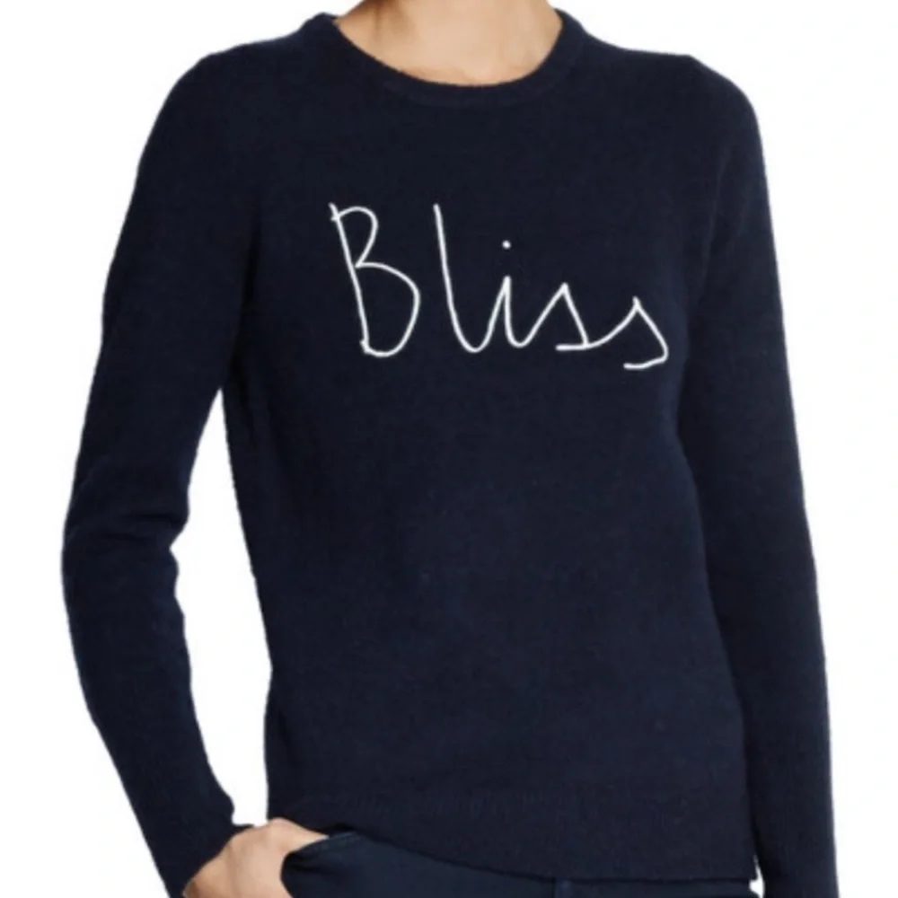 Hugo Guinness J. Crew Crewneck Bliss Sweater Small Wool Blue